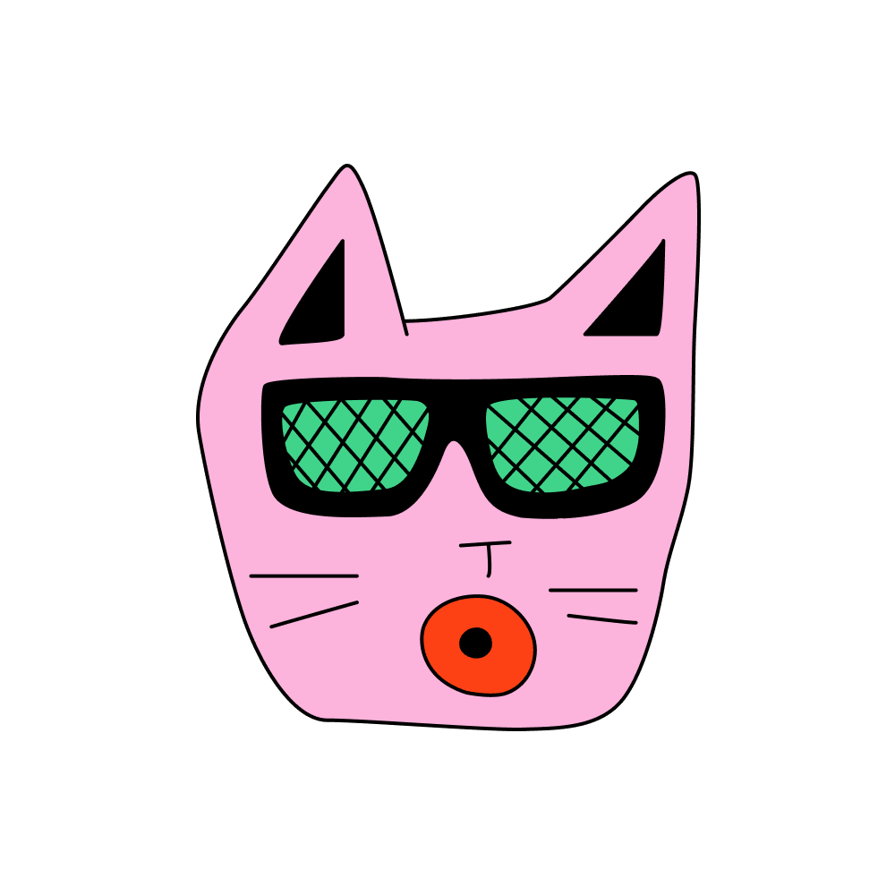 Hipster Kitty_filled